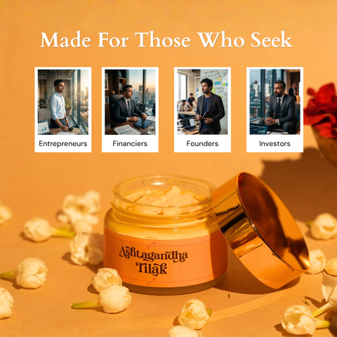 Deiveegaa Ashtagandha Tilak 50 g jar with gold lid for pooja